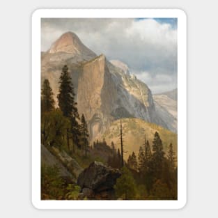 North Dome, Yosemite Valley by Albert Bierstadt Magnet